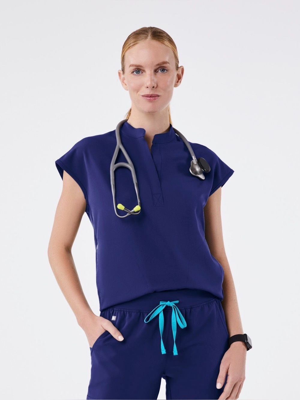 Figs Sapphire Rafaela Top